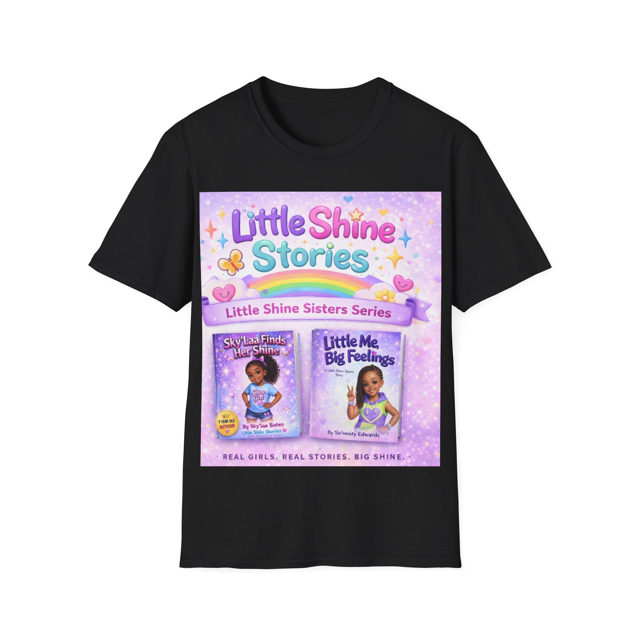 Shine Sisters Kids T‑Shirt — Little Shine Stories Graphic Tee